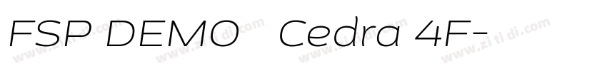 FSP DEMO   Cedra 4F字体转换